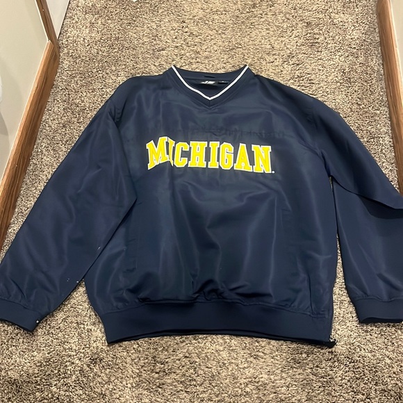 j2 Sport Other - Michigan Men’s Quarter Zip Wind Breaker